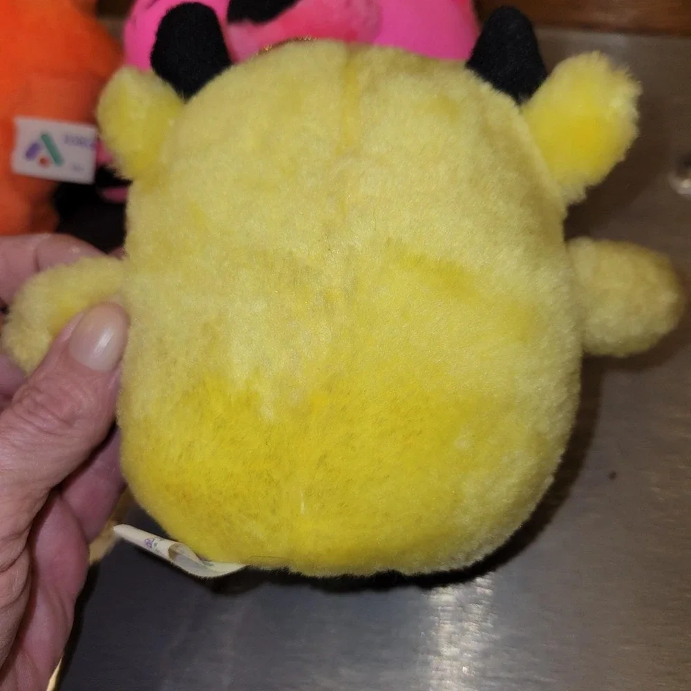 Vintage 1991 ACME Plush Cool Cat Lot‎ of 3 Sunglasses Neon Orange Pink Yellow